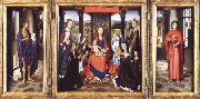 Hans Memling The Virgin and Child with Angels,Saints and Donors France oil painting artist